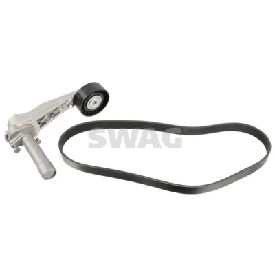 Imagen de SWAG 64 10 7427 Juego de correas trapeciales poli V con elemento tensor PEUGEOT: 5008 I, 3008 208 I Hatchback, MINI: Countryman, Paceman