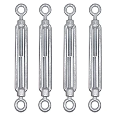 Imagen de (paquete de 4 piezas) tensor alambre M8, tensores ajustables ojo y ojo, tensión del cable cuerda (4 piezas, M8)
