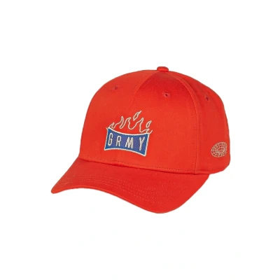 Imagen de Grimey BACK AT YOU Curved Visor Snapback Gorra, Hombre, Talla: One Size, Rojo