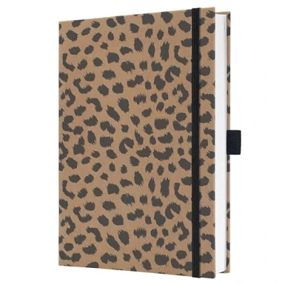 Imagen de SIGEL JN851 Jolie Libreta, Pure Cheetah, rayado, 15,2 x 20,3 cm, tapa dura, 192 páginas, braun, negro
