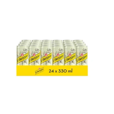 Imagen de Schweppes Tónica Limón, Bebida Refrescante Lata, Pack 24 x 33 cl