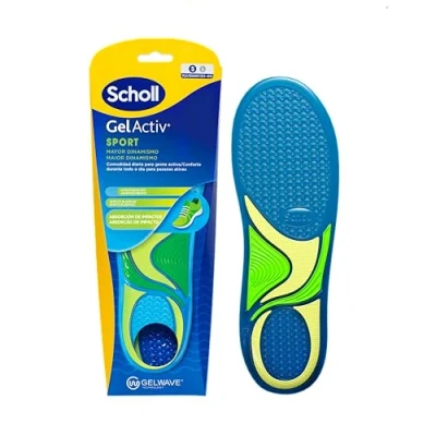 Imagen de Scholl Plantillas GelActiv Sport Para Mujer calzado deportivo, comodidad todo el día con, absorción de impactos y elasticidad con la tecnología GelWave Talla 35,5 40,5