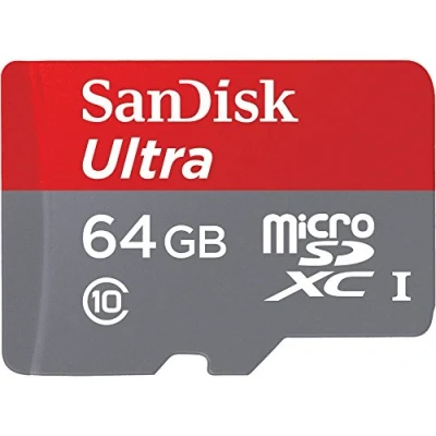 Imagen de SanDisk Ultra Tarjeta de memoria microSD SDXC UHS I Clase 10 (64 GB) (Reacondicionado)