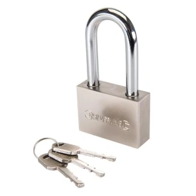 Imagen de Silverline Tools 186812 Candado de acero con arco largo (60 mm)