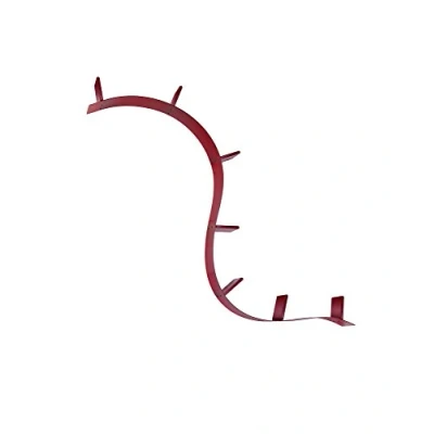 Imagen de Kartell Bookworm Librería, 7 sujetalibros, Rojo, 320 x 19 21 cm