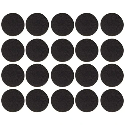 Imagen de Metafranc 645006 Protectores de fieltro para muebles y sillas (diámetro, autoadhesivos, unidades), color marrón, Ø 17 mm (20 Stück)