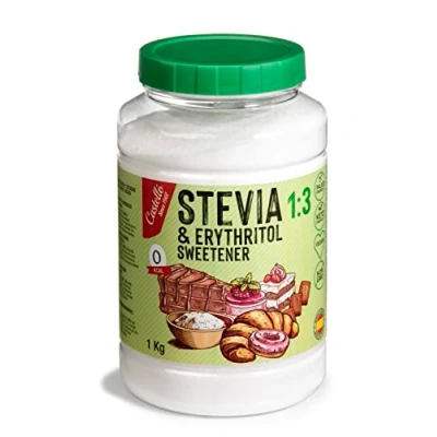 Imagen de Edulcorante Stevia + Eritritol 1:3 1g = 3g de Azúcar Sustituto del 100% Natural 0 Calorías Índice Glucémico Keto y Paleo Carbohidratos No OGM Castello since 1907 1 kg