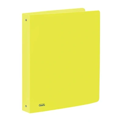 Imagen de Favorit Archivador de polipropileno neón 22 x 30 cm, 4 anillos redondos mm, amarillo