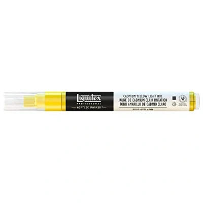 Imagen de Liquitex Rotulador de Pintura acrílica, Punta Fina, Amarillo cadmio Claro, 2 mm