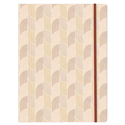 Imagen de Clairefontaine 116073C Camisa elástica con 3 solapas A4 en colores cálidos y formas geométricas Colección Terracotta