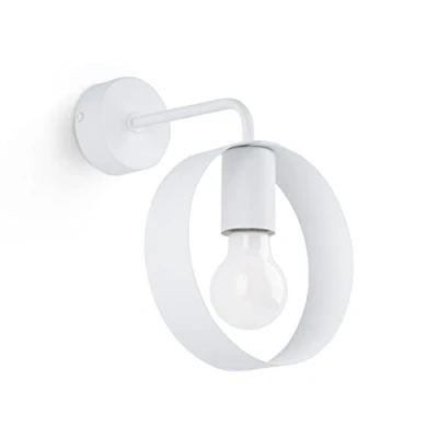 Imagen de Sollux Titran Aplique Apliques Dormitorio LED Salón Pasillo Pared Modernos Blanco 50 60Hz 220 230V E27 1x15W L
