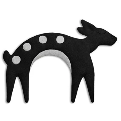 Imagen de SACO TÉRMICO Leschi de semillas para microondas/para la tensión cervical/Animal: Corcino Flora, negro