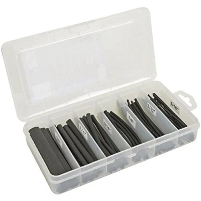 Imagen de Velleman K/STMC2B Kit de Tubos termorretráctiles, 170 Piezas, Negro, Multicolor