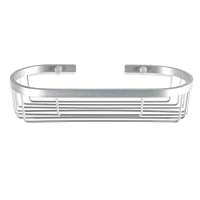 Imagen de Tatay Cestillo Ovalado, Plano, Fabricado en Aluminio. Ligero, Inoxidable, y Doble Sistema de fijación, con Tornillos Quick Fix, sin taladrar