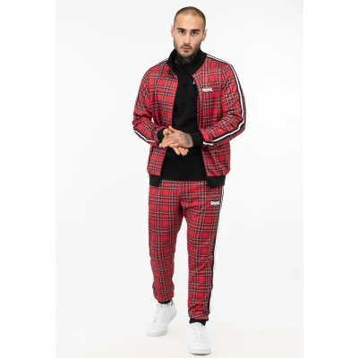 Imagen de Lonsdale Passform Royal Stewart Chándal, Hombre, Talla: Large, Red black white tartan