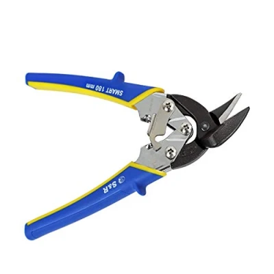 Imagen de S&amp;R Mini Tijeras Cortachapas 180 mm Tijera Pladur Corte a la Derecha para cortar Metal y placas de Yeso 60 62 HRC