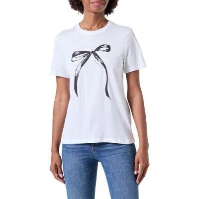 Imagen de Only Onlhenny Life Reg S/S Top Box Jrs Camiseta, Blanco 02, L para Mujer