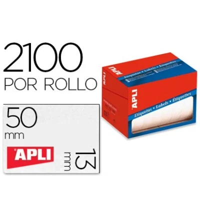 Imagen de APLI 1682 Etiquetas adhesivas, 13 x 50 mm
