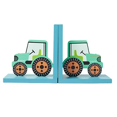Imagen de Sass &amp; Belle Green Tractor Bookends [Importación inglesa]