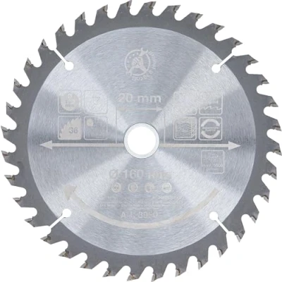 Imagen de BGS Diy 3950 Hoja de sierra circular con puntas carburo Ø 160 x 20 2,4 mm 36 dientes