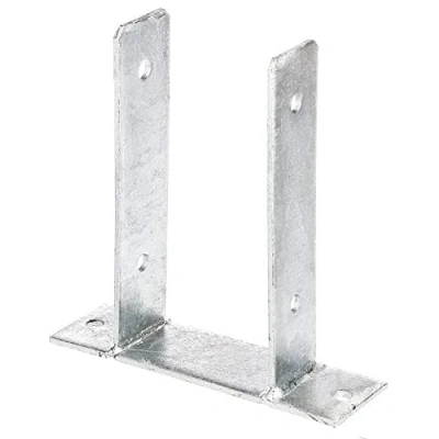 Imagen de Alberts 212810 Anclaje Para postes en forma de U, atornillar, Galvanizado caliente, Anchura apertura 101 mm