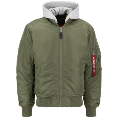 Imagen de Alpha Industries Flight MA ZH BACK EMB Chaqueta de invierno, Hombre, Talla: Small, Sage green