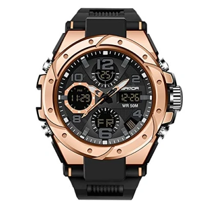 Imagen de RORIOS Relojes Deportivos para Hombre Resistente al Agua Digital Militares Multifuncional Militar Reloj