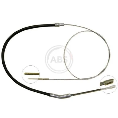 Imagen de A.B.S. K11486 Cable de Freno Mano 1763 Tambor para dirección izquierda/derecha VOLKSWAGEN: Escarabajo
