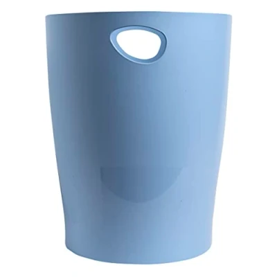 Imagen de Exacompta Ref. 45309D 1 papelera con asas ECOBIN BeeBlue en PP gran capacidad 15 litros dimensiones 26,3 x 33,5 cm Para oficina o hogar color celeste