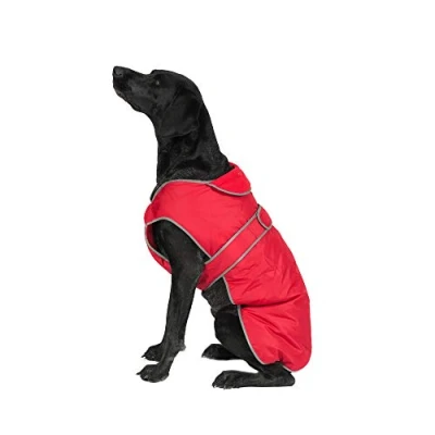 Imagen de Ancol Stormguard Abrigo de Perro para Todo Tipo Clima, Color Rojo (25 cm Largo, Adaptarse a Circunferencia 48 54 cm), Amapola
