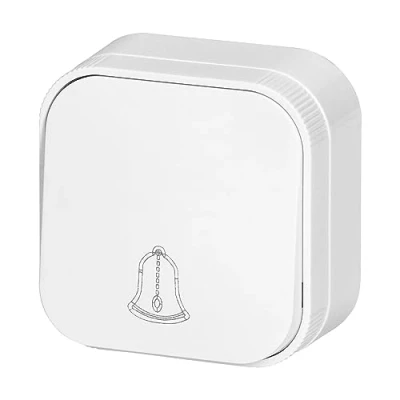 Imagen de Pulsador de timbre superficie, serie RT1, color blanco
