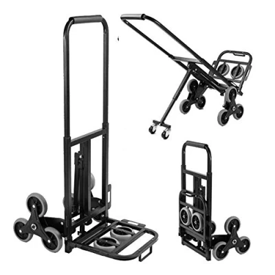 Imagen de sogesfurniture Saco de Servicio Pesado Carretilla Plegable Plegado automático, Mango Extensible Capacidad Carga: 150 kg,BHEU KT 2025B