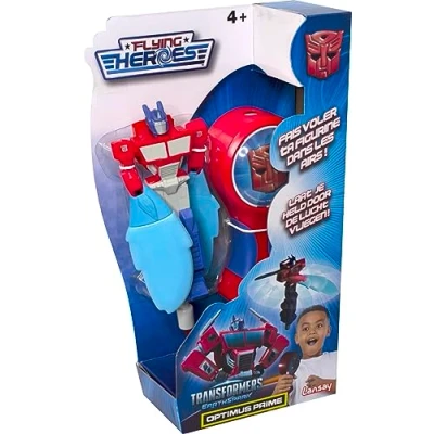 Imagen de Lansay Flying Heroes Transformers Optimus Prime Figura voladora y su Lanzador Personajes de Cine A Partir 6 años