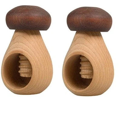 Imagen de Cascanueces con mecanismo de tornillo, la marca Hofmeister Holzwaren, madera, marrón, 2 unidades