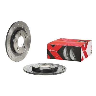 Imagen de BREMBO 08.C250.1X Disco de freno 284 10 5 perforado, macizo revestido altamente carbonizado con tornillos KIA: cee‘d II Hatchback