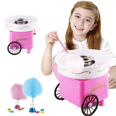 Imagen de Maquina de Algodon Azucar, 500W Retro Cotton Candy Machine, Diseño Estilo Retro, Gran Regalo para Fiestas Cumpleaños, día del Niño y Navidad