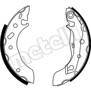 Imagen de Kit de zapatas METELLI 53 0128