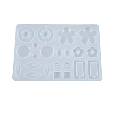 Imagen de Moldes Pendientes Resina Epoxi Joyeria Silicona de para Manualidades Hacer Colgante, Joyería, Llavero, DIY,