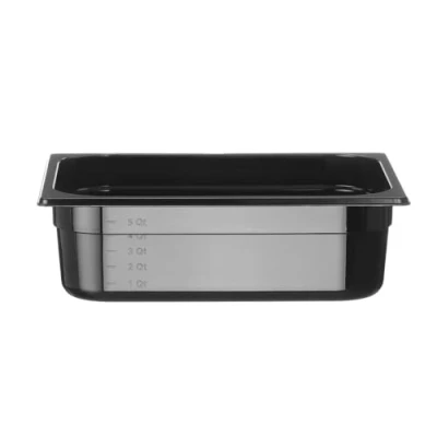 Imagen de HENDI Recipiente Gastronorm 1/2 PC Negro 6.5 L 325x265x(H) 100 mm