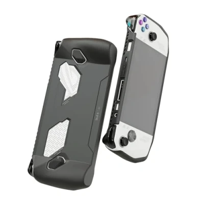 Imagen de Skull &amp; Co. GripCase Ally for ROG Ally: A Soft Protective Case with Textured Grips Full Protection and Stand, Shock Absorption Non Slip Anti Scratch Cover Design Black