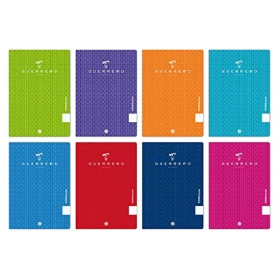 Imagen de Unipapel 98422799. Pack 10 Libretas Escolares A4, 48 Hojas Pauta 2,5 mm, Tapa Polipropileno, Guerrero, Colores Surtidos Aleatorios
