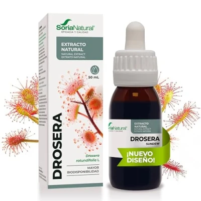 Imagen de Soria Natural Drosera Extracto Mucolítico y Antitusivo Favorece la Acción Expectorante 100% Puro Botella de 50 ml
