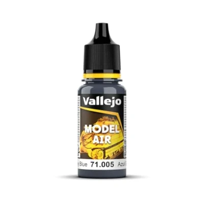 Imagen de Vallejo Model Air Pintura Acrílica Intermediate Blue Acabado Mate, 18 ml. para Aerógrafo Modelismo y Figuras