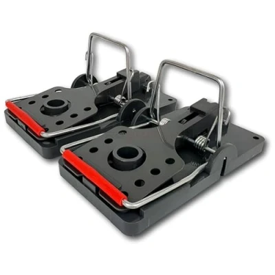 Imagen de 2 Trampas para Ratas Roshield de Calidad Profesional y Alta Resistencia, Control plagas, Muerte instantánea Solución roedores Gran tamaño, Reutilizables fáciles Instalar