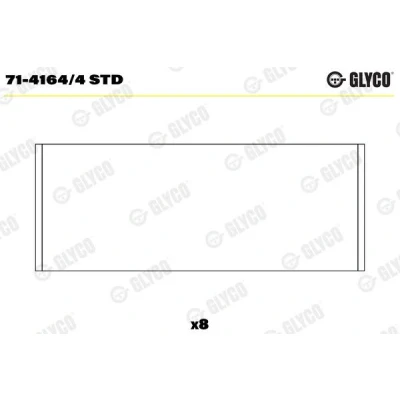 Imagen de GLYCO 71 4164/4 STD Casquillos de Biela LAND ROVER: Freelander I SUV Cabrio, HONDA: Accord 6, CIVIC 6 Fastback