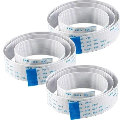 Imagen de AZDelivery 3 x Cable de Cinta Flexible Repuesto Flex FFC 50 cm para Raspberry Pi Camara/Pantalla con E Book Incluido!