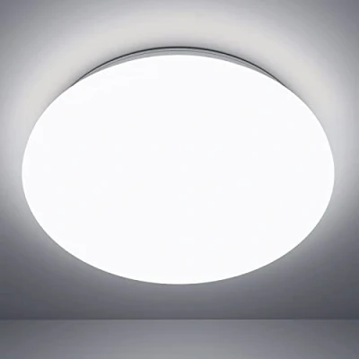 Imagen de Lepro Plafon LED Techo 18W, Lampara de Blanco Frío 5000K, Plafón 1200 Lúmenes Ø28cm, Luz Ideal para Baño, Cocina, Sala Estar, Dormitorio, Pasillo, etc
