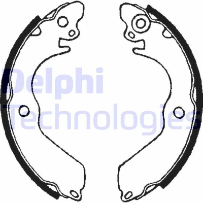 Imagen de DELPHI LS1649 Zapatas de Freno 180 37 MITSUBISHI: COLT 5