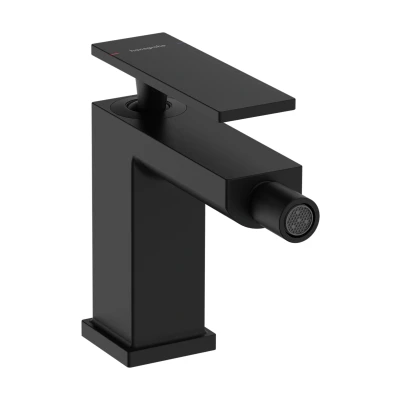 Imagen de hansgrohe Tecturis E, grifo de bidé con vaciador automático, lavabo 101 mm, mezclador monomando bidé, negro mate