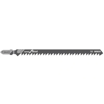 Imagen de Bosch Professional 3 x Hojas de Sierra calar T 344 D Precision for Wood (para Madera blanda, pieza trabajo gruesa, accesorios calar)